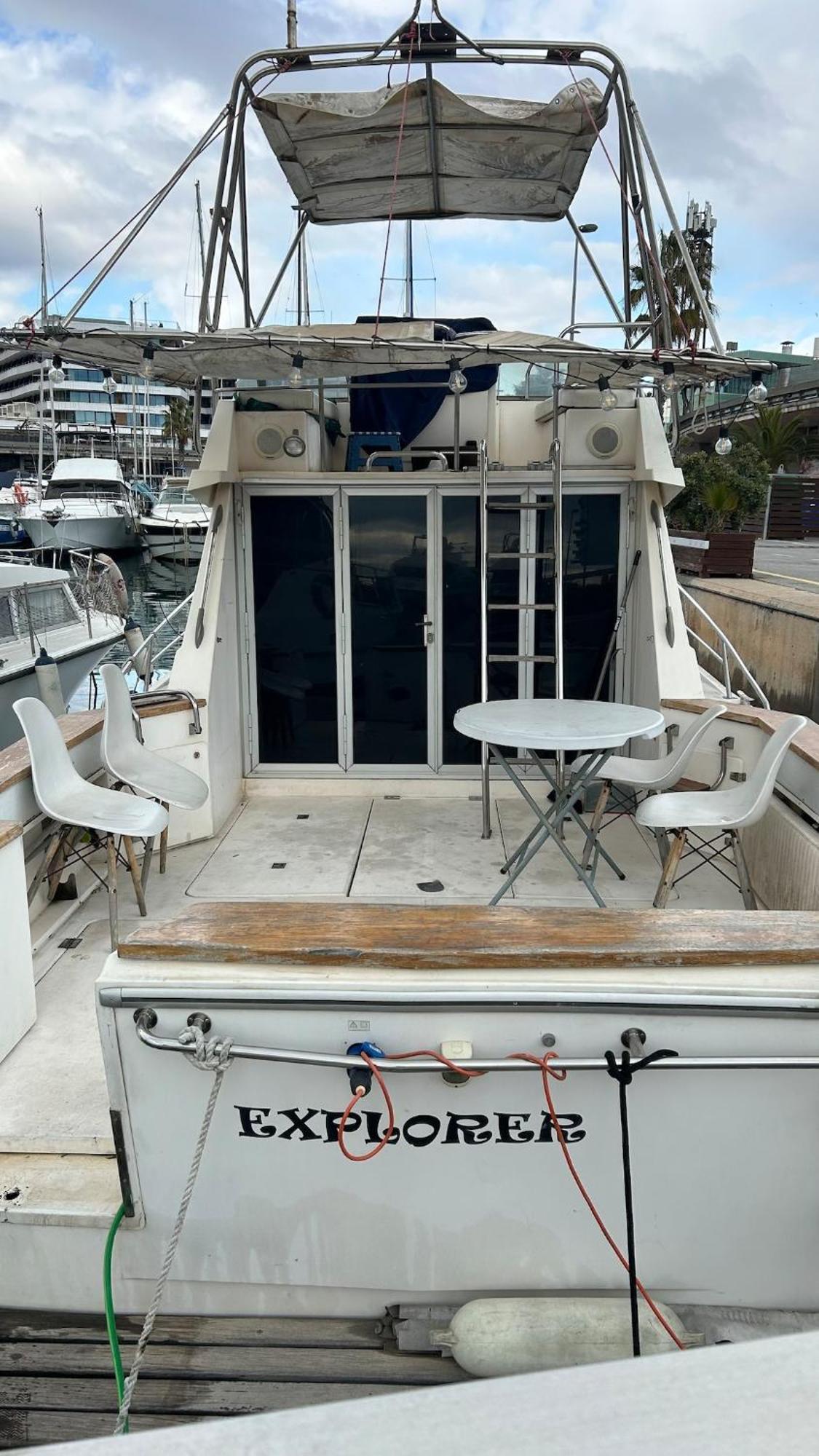 Motorboat In The Harbor Botel